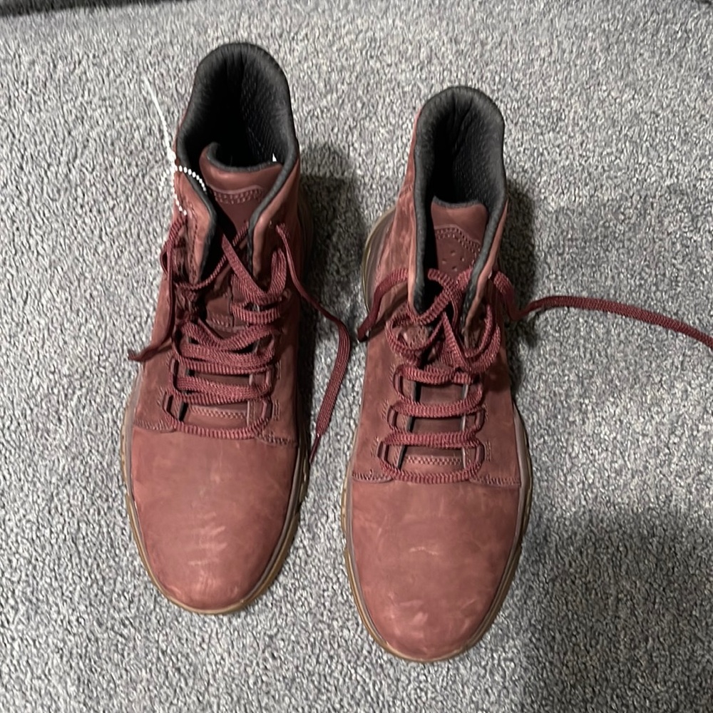 Timberland suede boots.